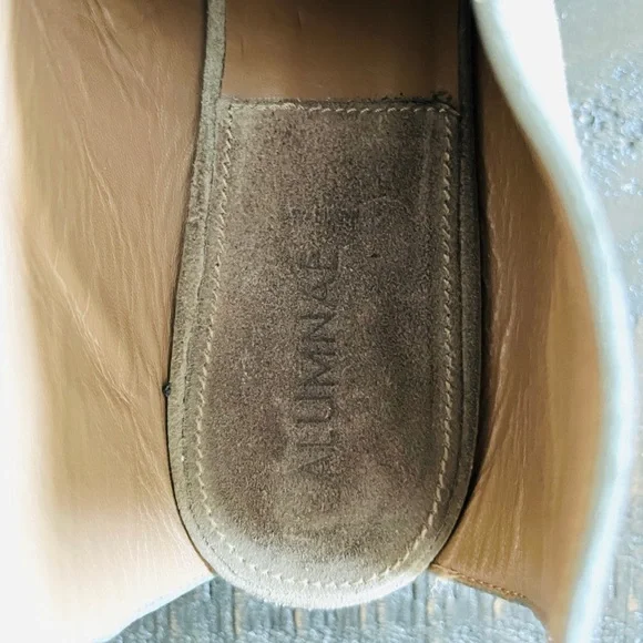 Alumnae Women Beige Taupe Suede Mule Boots Slip Ons Size 8 US / EU 39 - Picture 8 of 9